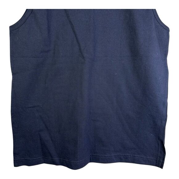 Big Dogs Mens Large Tank Top Script Embroidered Logo 90s Y2K Black Shirt NEW NWT - Picture 7 of 11